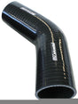Aeroflow Gloss Black 45° Silicone Elbow Hose 5/8" (16mm) I.D (AF9202-063) AF9202-063