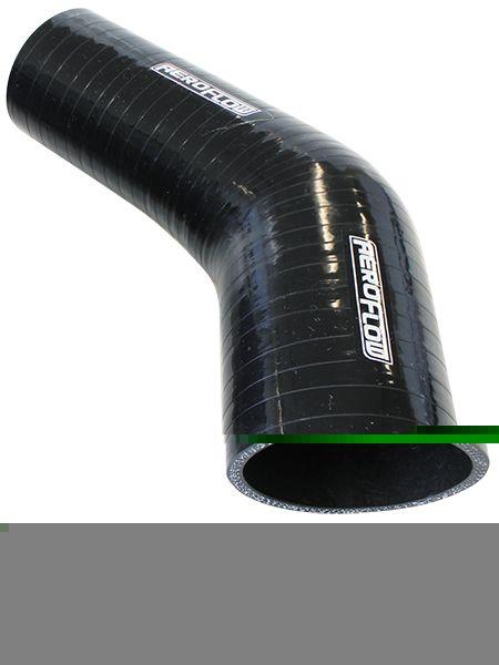 Aeroflow Gloss Black 45° Silicone Reducer / Expander Hose 3/4" (19mm) to 5/8" (16mm) I.D (AF9202-075-070) AF9202-075-070