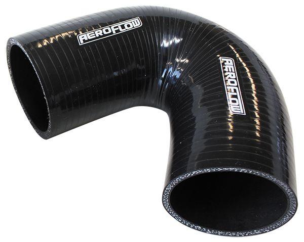 Aeroflow Gloss Black 135° Silicone Elbow Hose 1-1/2" (38mm) I.D (AF9205-150) AF9205-150