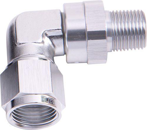 Aeroflow 90° Male NPT to Female AN Adapter 1/8" to -3AN (AF923-03-02S)