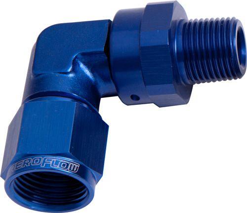 Aeroflow 90° Male NPT to Female AN Adapter 1/4" to -6AN (AF923-06-04) AF923-06-04