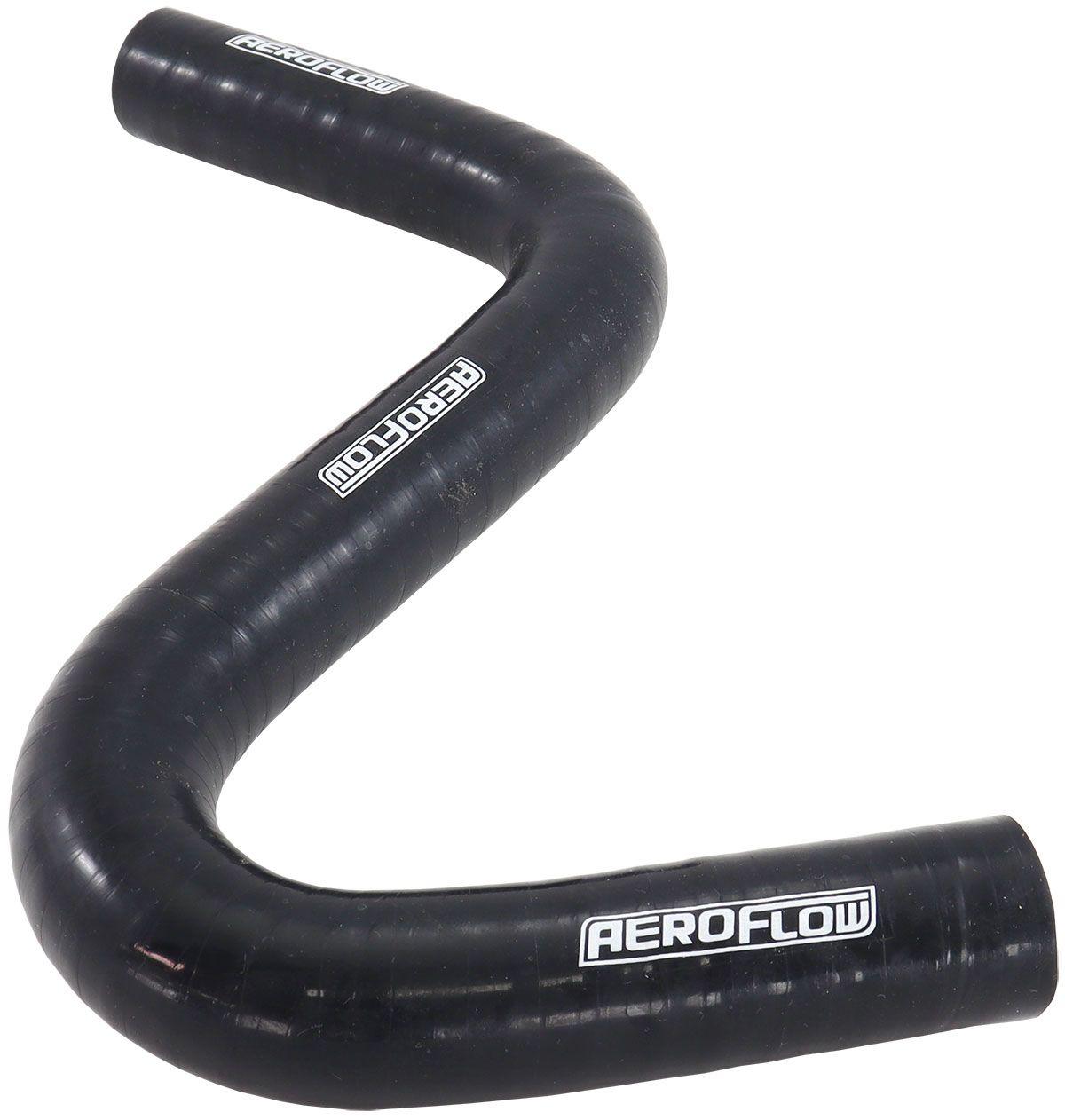 Aeroflow Gloss Black Silicone Z Bend Heater Hose 1" (25.4mm) I.D (AF9240-100) AF9240-100