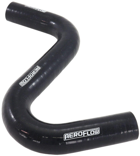 Aeroflow Gloss Black Silicone Z Bend Heater Hose 1-1/4" (32mm) I.D (AF9240-125) AF9240-125
