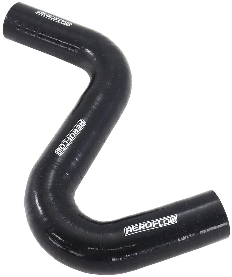 Aeroflow Gloss Black Silicone Z Bend Heater Hose 1-1/2" (38mm) I.D (AF9240-150) AF9240-150