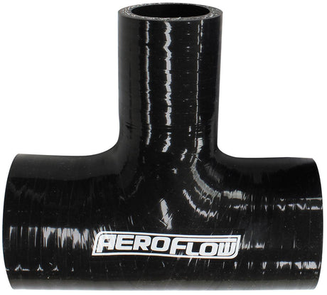 Aeroflow Gloss Black Silicone Tee Hose 2-3/4" (70mm) Run I.D to 1-3/8" (35mm) Side I.D (AF9244-275-137) AF9244-275-137