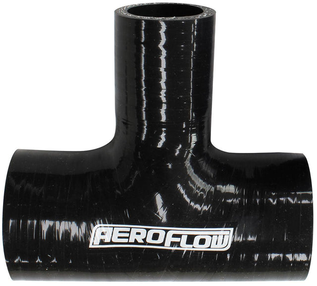 Aeroflow Gloss Black Silicone Tee Hose 2-3/4" (70mm) Run I.D to 1-3/8" (35mm) Side I.D (AF9244-275-137) AF9244-275-137