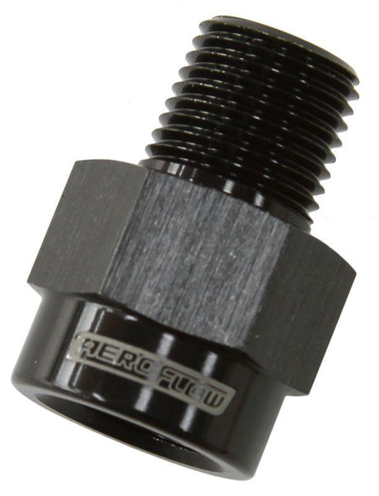 Aeroflow BSP Male to NPT Female Adapter (AF925-04-04BLK)