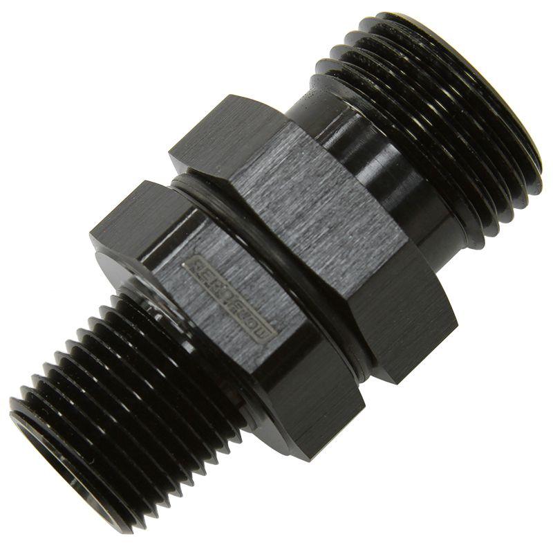 Aeroflow ORB to NPT Coupler (AF928-10-06BLK) AF928-10-06BLK