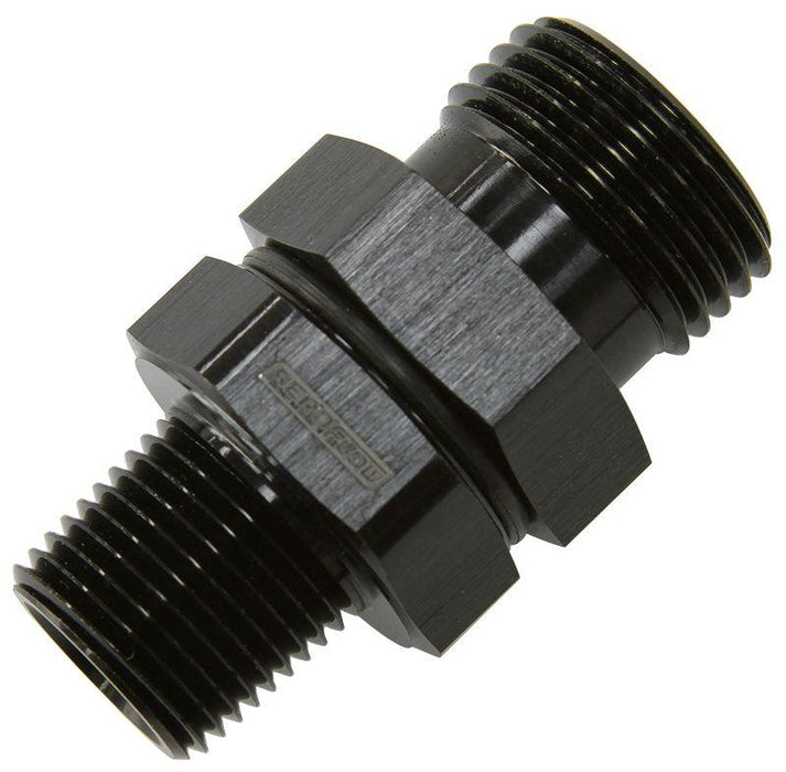 Aeroflow ORB to NPT Coupler (AF928-10-06BLK)