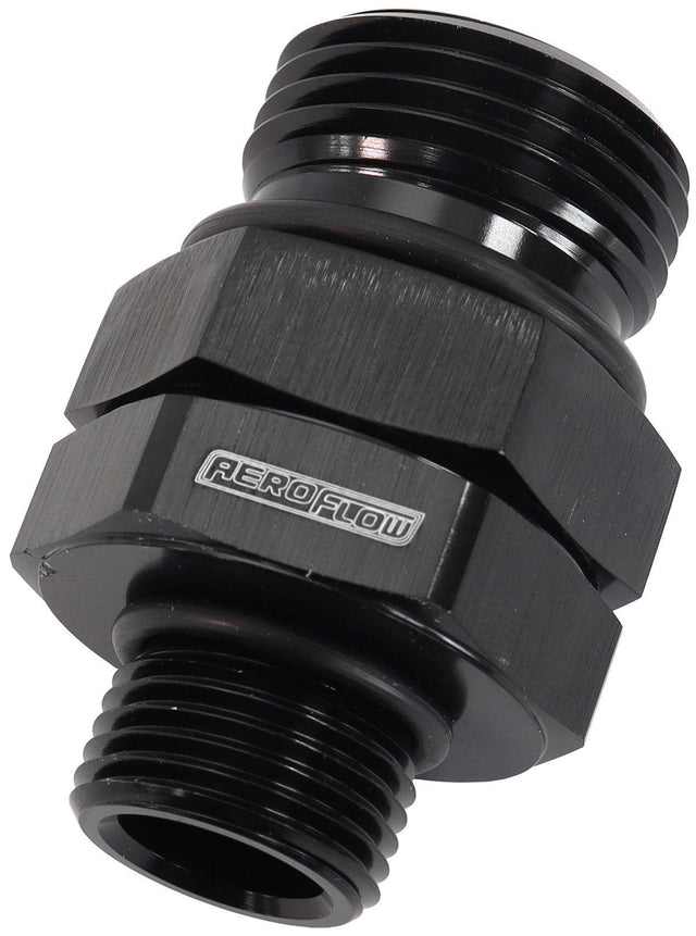 Aeroflow ORB Male to Male Swivel -10 ORB to 3/8" NPT (AF929-10-06BLK) AF929-10-06BLK