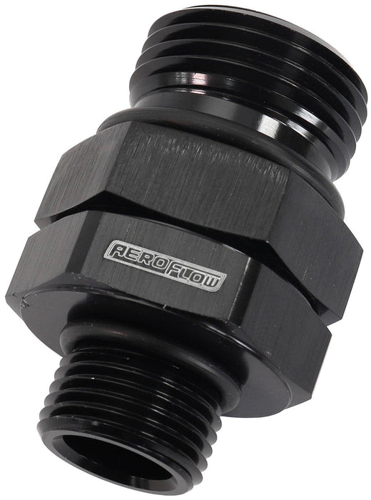 Aeroflow ORB Male to Male Swivel -10 ORB to 3/8" NPT (AF929-10-06BLK)