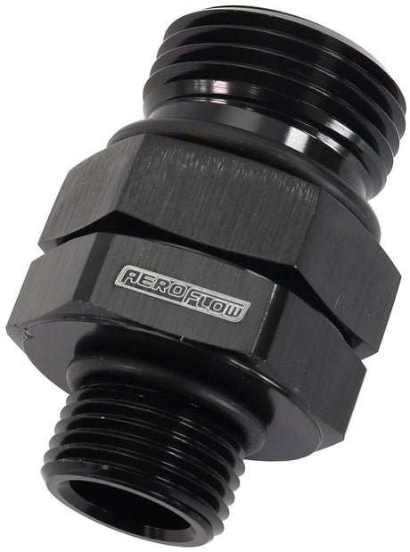 Aeroflow ORB Male to Male Swivel -12 ORB to -8 ORB (AF929-12-08BLK) AF929-12-08BLK
