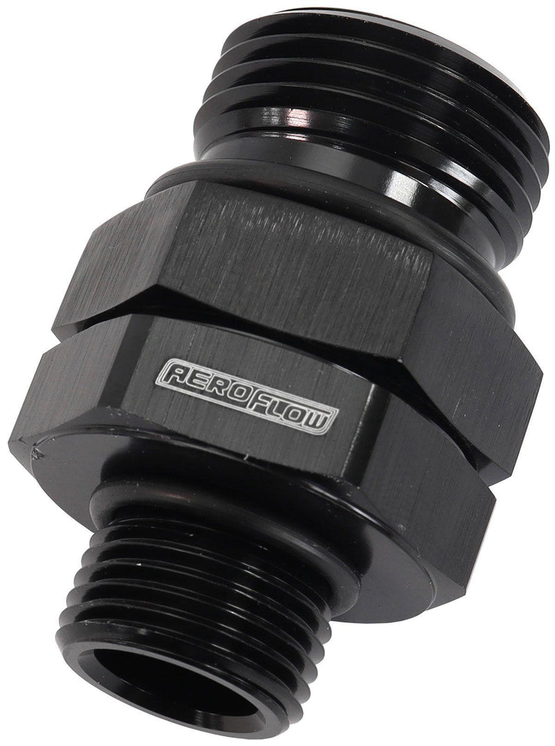 Aeroflow ORB Male to Male Swivel -12 ORB to -10 ORB (AF929-12-10BLK) AF929-12-10BLK