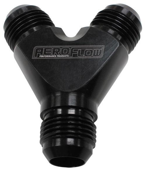 Aeroflow Billet Y-Block (AF930-03-03BLK) AF930-03-03BLK