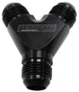 Aeroflow Billet Y-Block (AF930-10-08BLK) AF930-10-08BLK