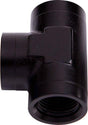 Aeroflow Female Tee ORB -10AN (AF938-10BLK) AF938-10BLK