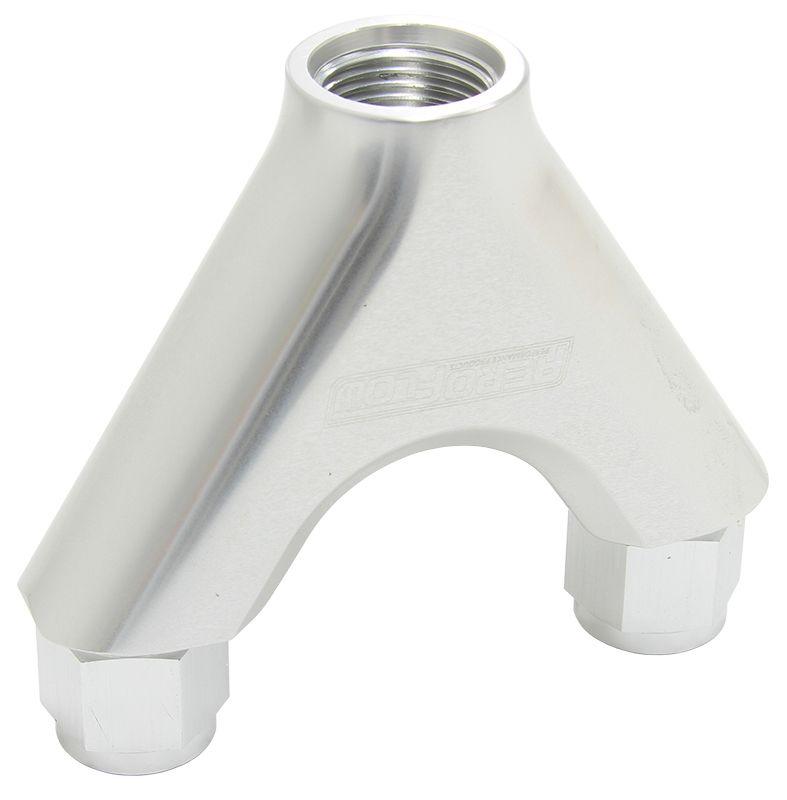 Aeroflow Billet Y-Block with Female Flare (AF939-08-10S) AF939-08-10S