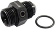 Aeroflow -12ORB to -12AN with Three 1/8" Ports on Hex (AF944-12BLK) AF944-12BLK