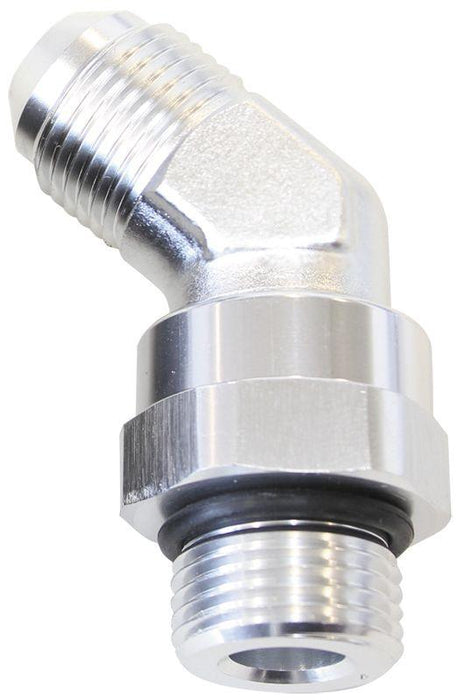 Aeroflow 45° ORB Swivel to Male Flare Adapter -6 to -6 (AF945-06S)