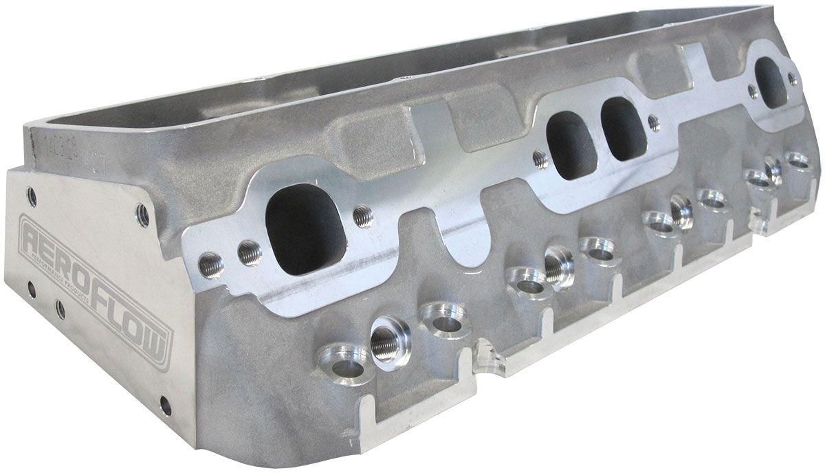 Aeroflow Bare Small Block Chev 327-350-400 204cc Aluminium Cylinder Heads with 67cc Chamber (Pair) (AF95-0350)