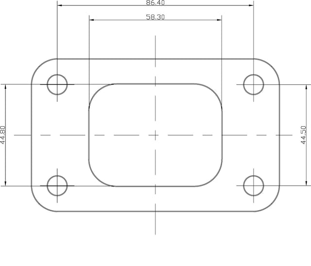 Aeroflow T3 Stainless Steel Turbine Inlet Flange (AF9551-0002) AF9551-0002