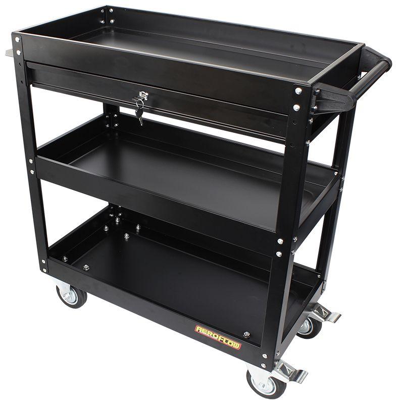 Aeroflow 3 Tier Workshop Trolley with Lockable Drawer (AF98-2032) AF98-2032