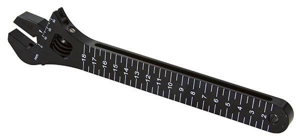 Aeroflow Wheelie Bar and General Purpose Adjustable Spanner (AF98-2038BLK)