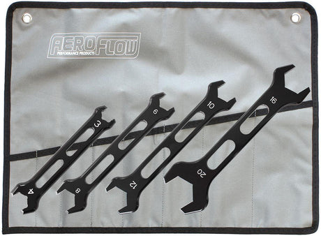 Aeroflow Aluminium AN Double Ended Pro Wrench Set -3AN to -20AN (AF98-2244) AF98-2244