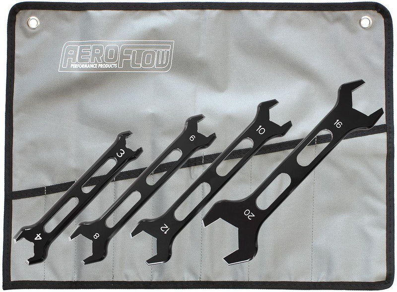 Aeroflow Aluminium AN Double Ended Pro Wrench Set -3AN to -20AN (AF98-2244) AF98-2244