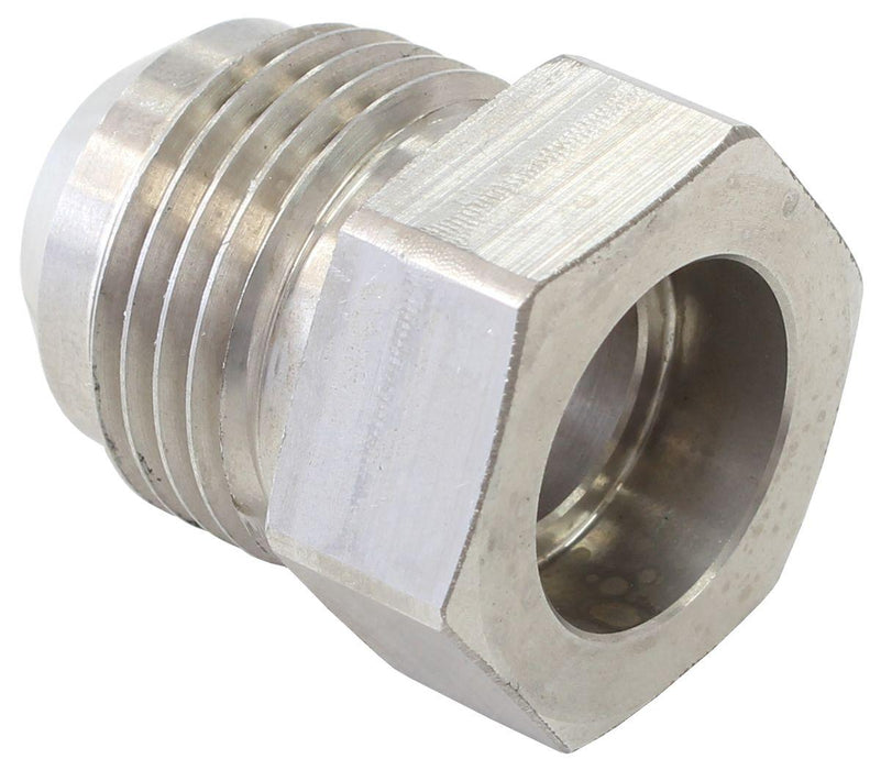 Aeroflow Weld-On Stainless Steel Male Hex -8AN Fitting (AF999-08SSH)