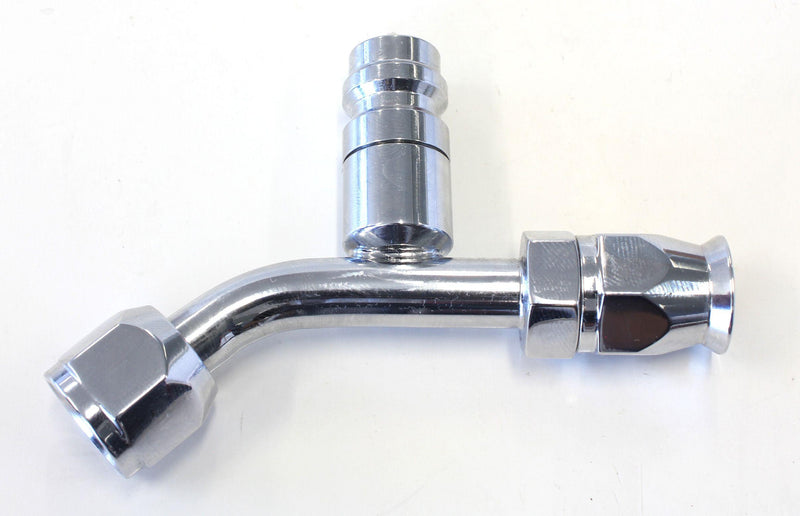 Aeroflow 45° with Charge Port A/C Fitting #6 (AFFCE-0645B) AFFCE-0645B