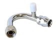 Aeroflow A/C 135° Fitting #8 with Charge Port (AFFCE-08135B) AFFCE-08135B