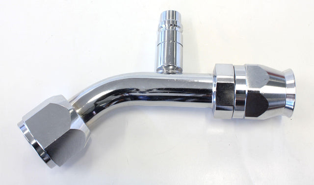Aeroflow 45° with Charge Port A/C Fitting #10 (AFFCE-1045B) AFFCE-1045B