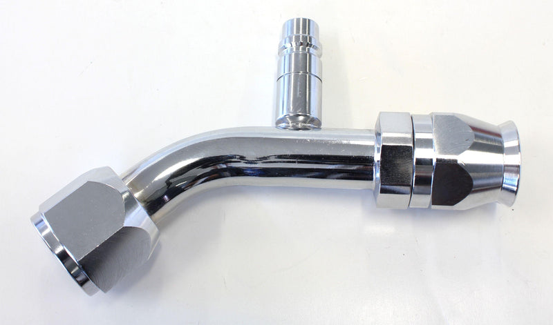Aeroflow 45° with Charge Port A/C Fitting #10 (AFFCE-1045B) AFFCE-1045B