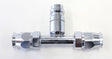 Aeroflow A/C Straight Inline #6 Fitting with Charge Port (AFFCEL-06B) AFFCEL-06B