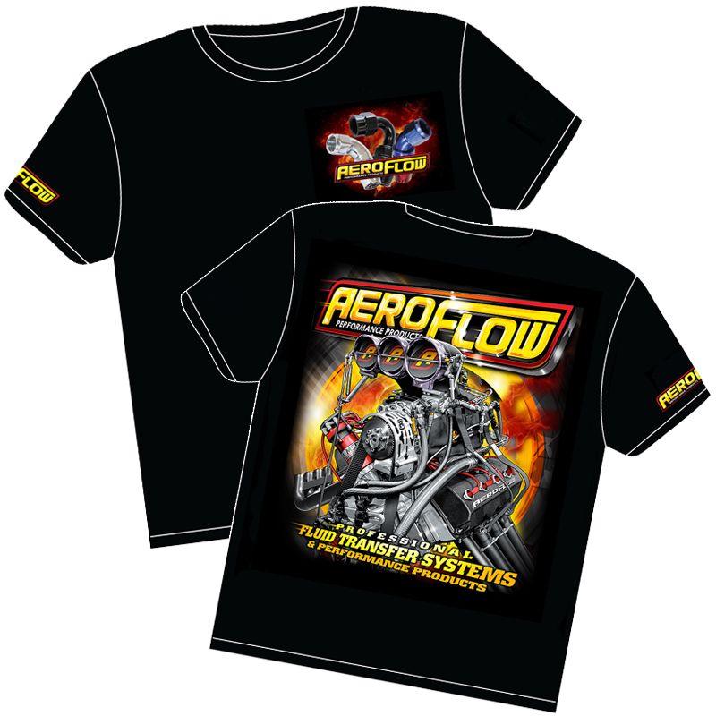 Aeroflow Aeroflow 'Nitro Hemi' Black T-Shirt (AFNITRO2-5T) AFNITRO2-5T