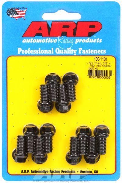ARP Exhaust Header Bolt Kit, Hex Head Black Oxide (AR100-1101) AR100-1101
