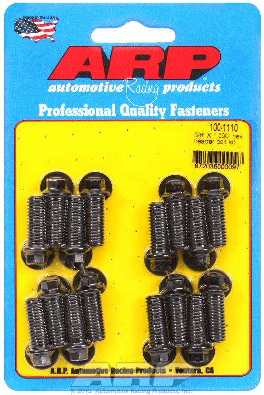 ARP Exhaust Header Bolt Kit, Hex Head Black Oxide (AR100-1110) AR100-1110