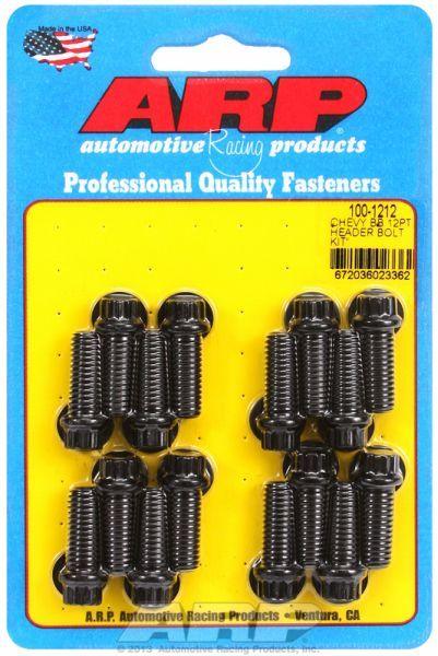 ARP Exhaust Header Bolt Kit, 12-Point Black Oxide (AR100-1212) AR100-1212