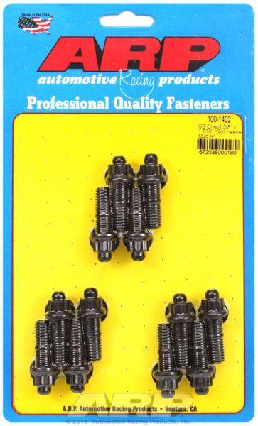 ARP Exhaust Header Stud Kit, 12-Point Nut Black Oxide (AR100-1402) AR100-1402