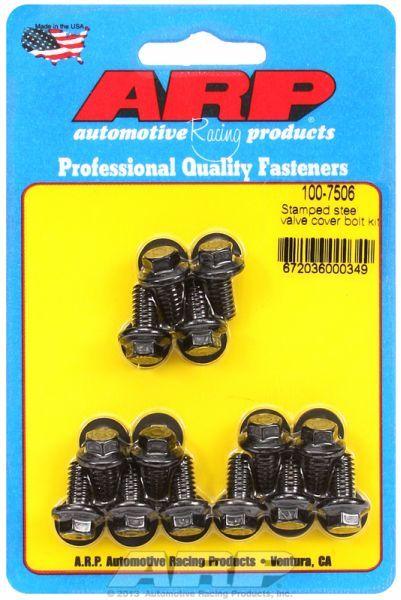 ARP Valve Cover Bolt Kit, Hex Head Black Oxide (AR100-7506) AR100-7506