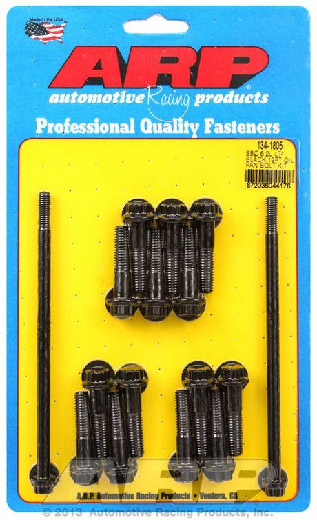 ARP Oil Pan Bolt Set, Hex Head Black Oxide (AR134-1805) AR134-1805