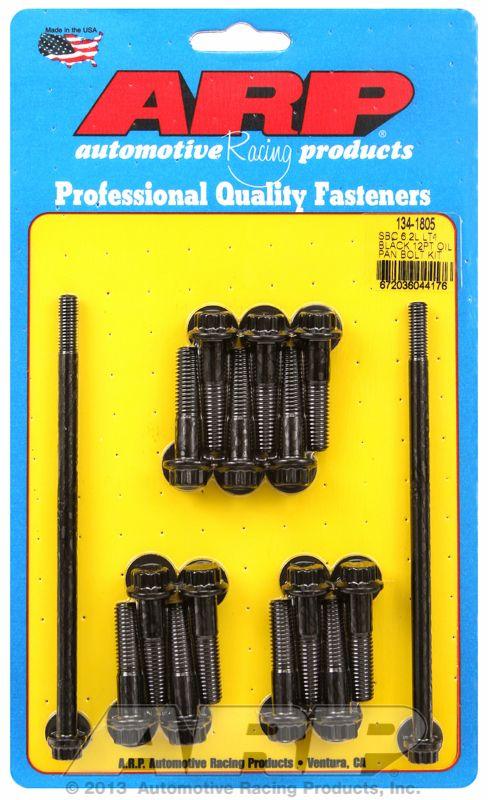 ARP Oil Pan Bolt Set, Hex Head Black Oxide (AR134-1805) AR134-1805