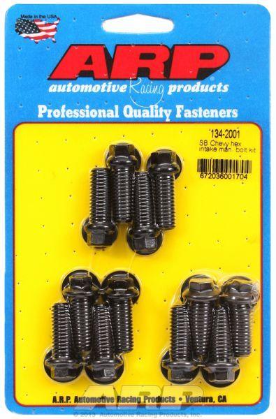 ARP Intake Manifold Bolt Kit, Hex Head Black Oxide (AR134-2001) AR134-2001