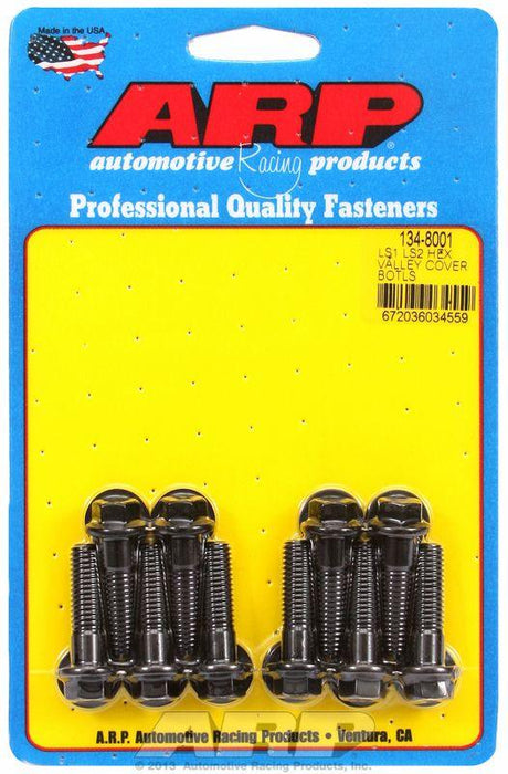 ARP Intake Valley Cover Bolt Kit, Hex Head Black Oxide (AR134-8001) AR134-8001