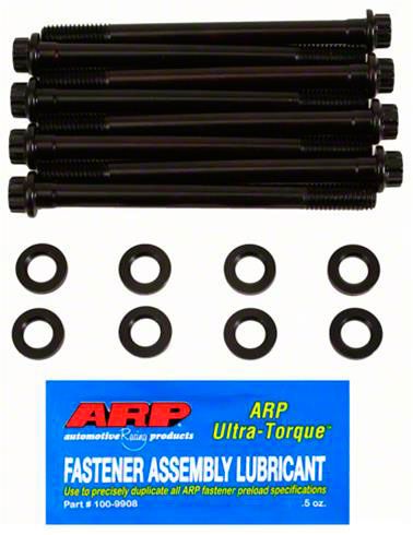 ARP Head Bolt Kit, 8 Long Exhaust Bolts Only, 12-Point, Black (AR135-3705) AR135-3705