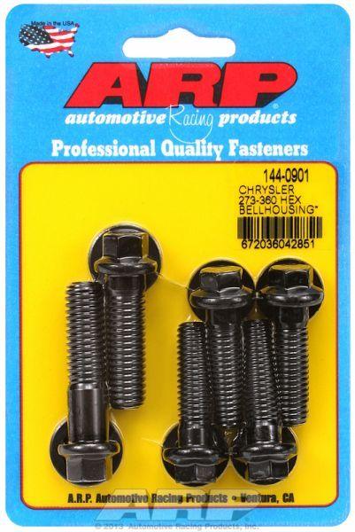ARP Bellhousing Bolt Kit, Hex Nut Black Oxide (AR144-0901) AR144-0901