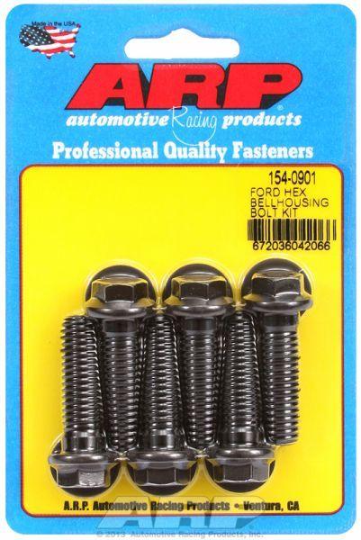 ARP Bellhousing Bolt Kit, Hex Nut Black Oxide (AR154-0901) AR154-0901