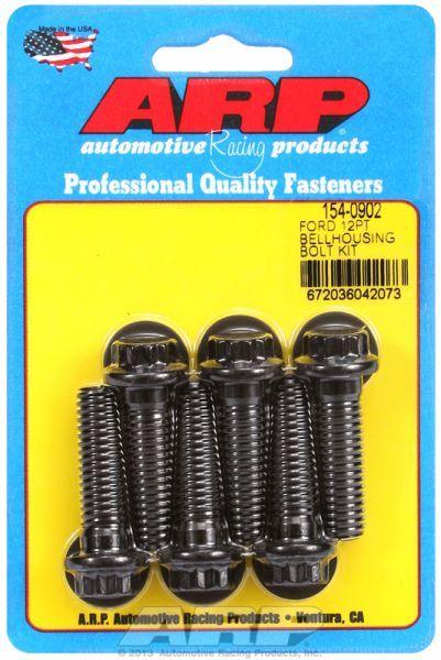 ARP Bellhousing Bolt Kit, 12-Point Nut Black Oxide (AR154-0902) AR154-0902