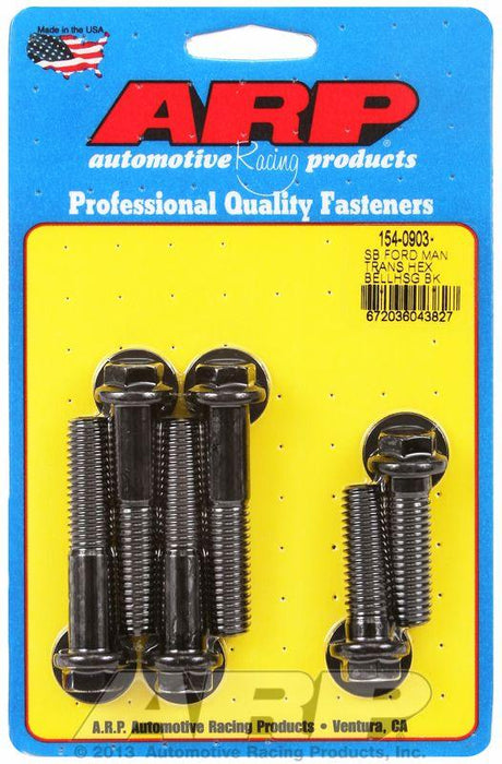 ARP Bellhousing Bolt Kit, Hex Head Black Oxide (AR154-0903)